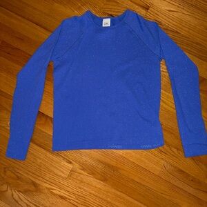 Athleta Girl Purple Glitter Top